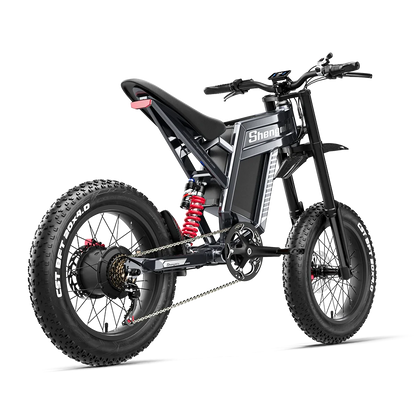 Shengmilo S900 Adult Electric Bicycle 1500W 60V30AH Battery Mountain Electric Bike 20 inch Fat Tire Ebike Electric Dirt Bike