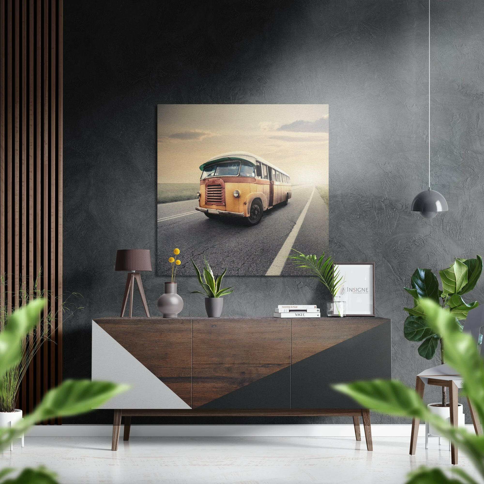 To the Road Brushed Aluminium Dibond Wall Art