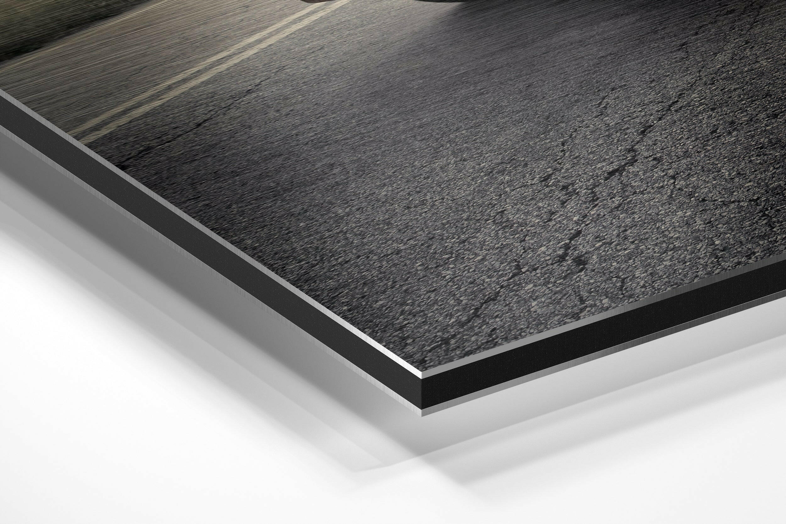 To the Road Brushed Aluminium Dibond Wall Art