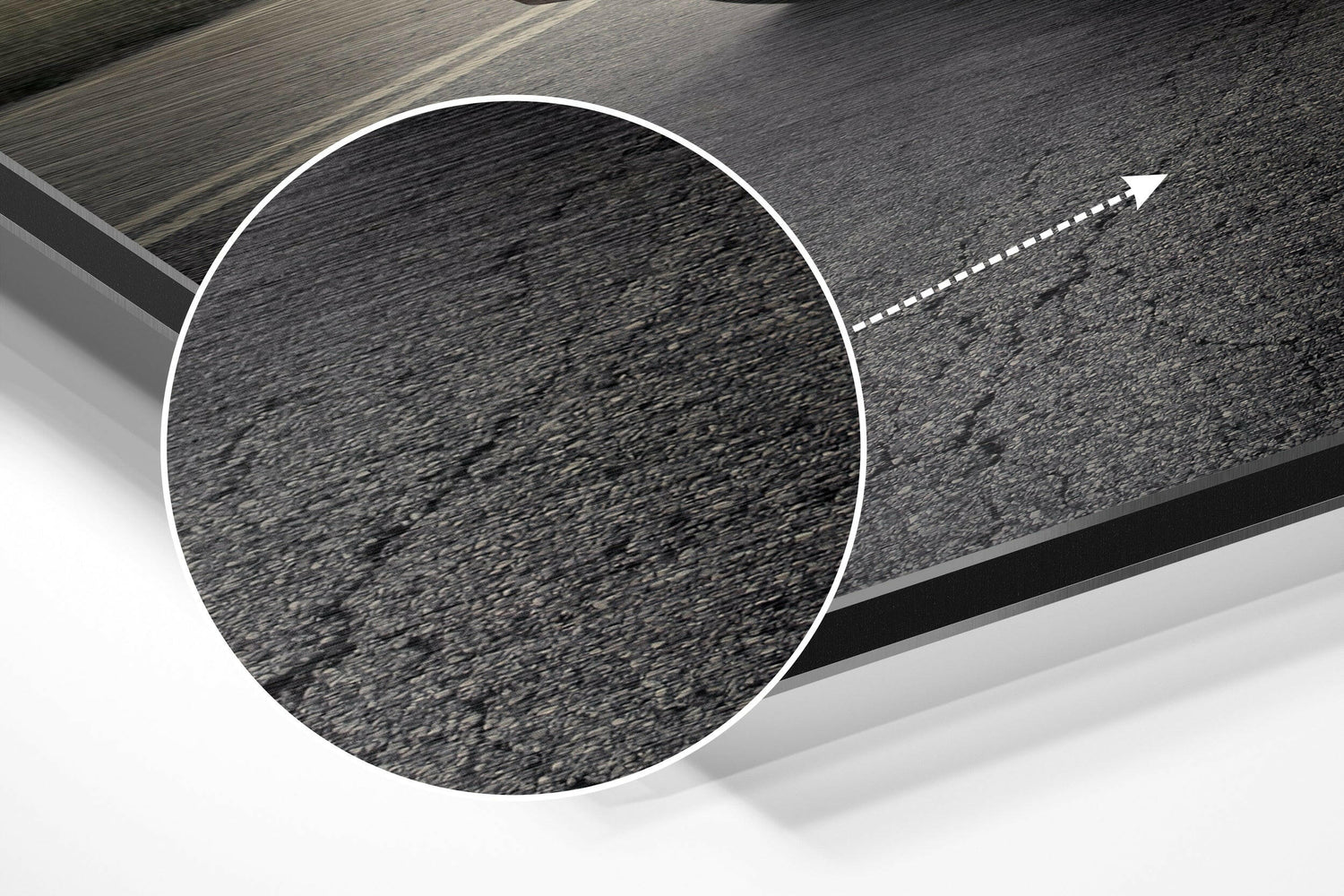 To the Road Brushed Aluminium Dibond Wall Art