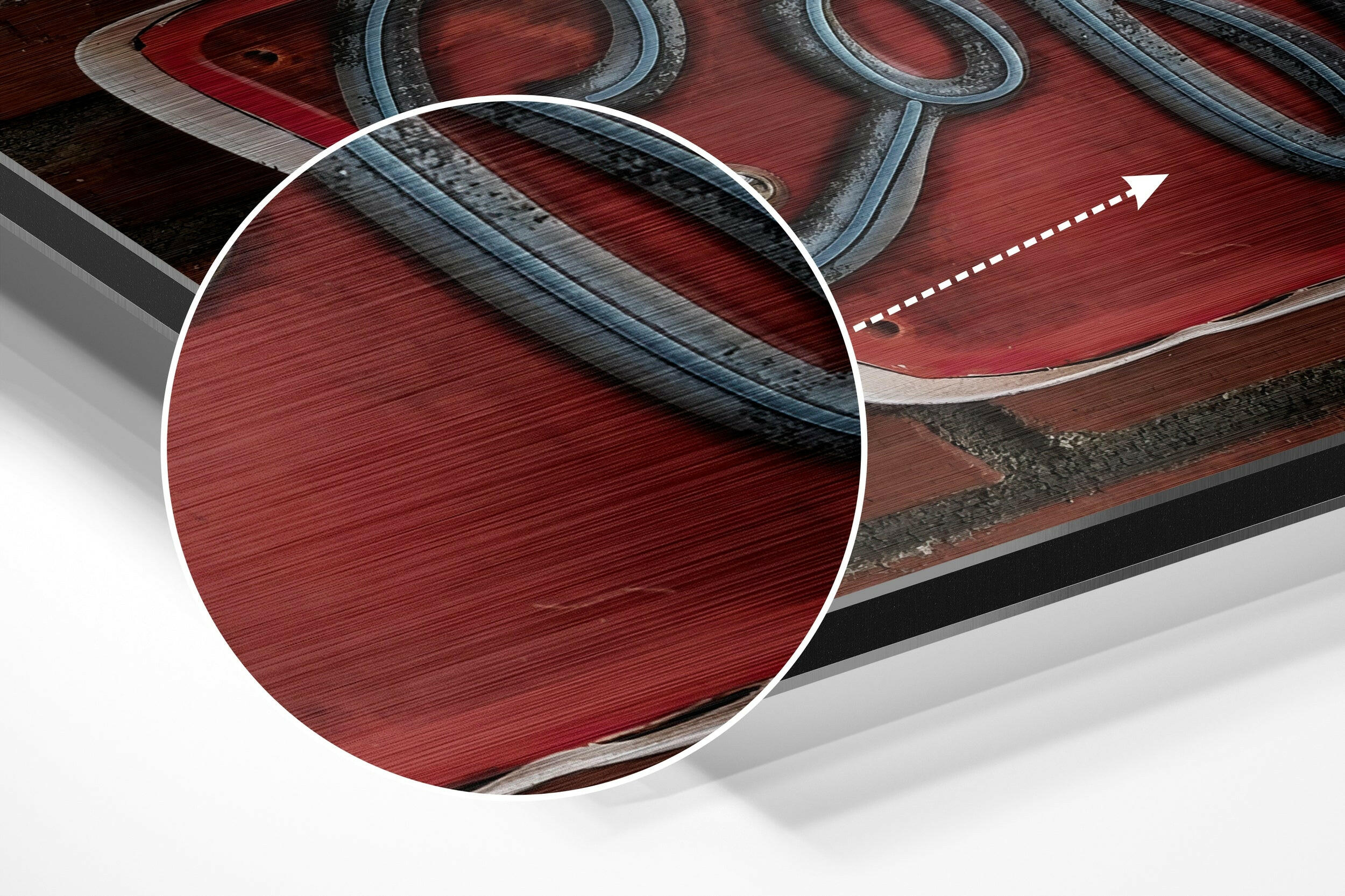 Hot Coffee Brushed Aluminium Dibond Wall Art