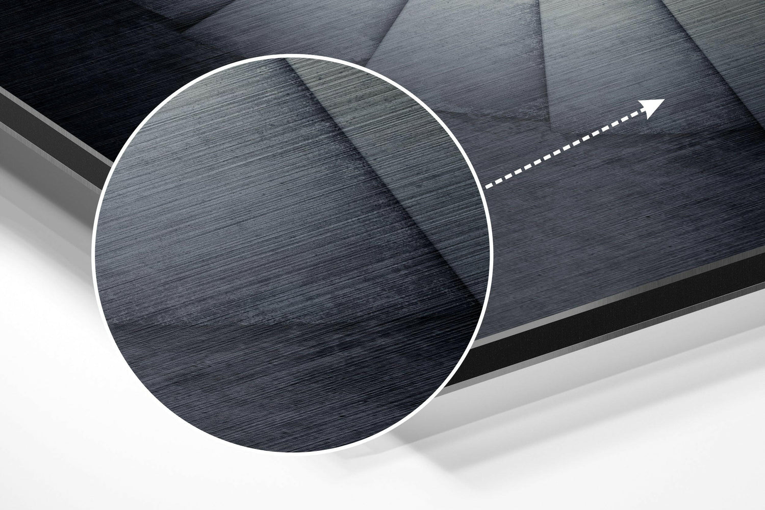 Stairs Brushed Aluminium Dibond Wall Art