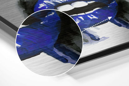 Lips  Brushed Aluminium Dibond Wall Art