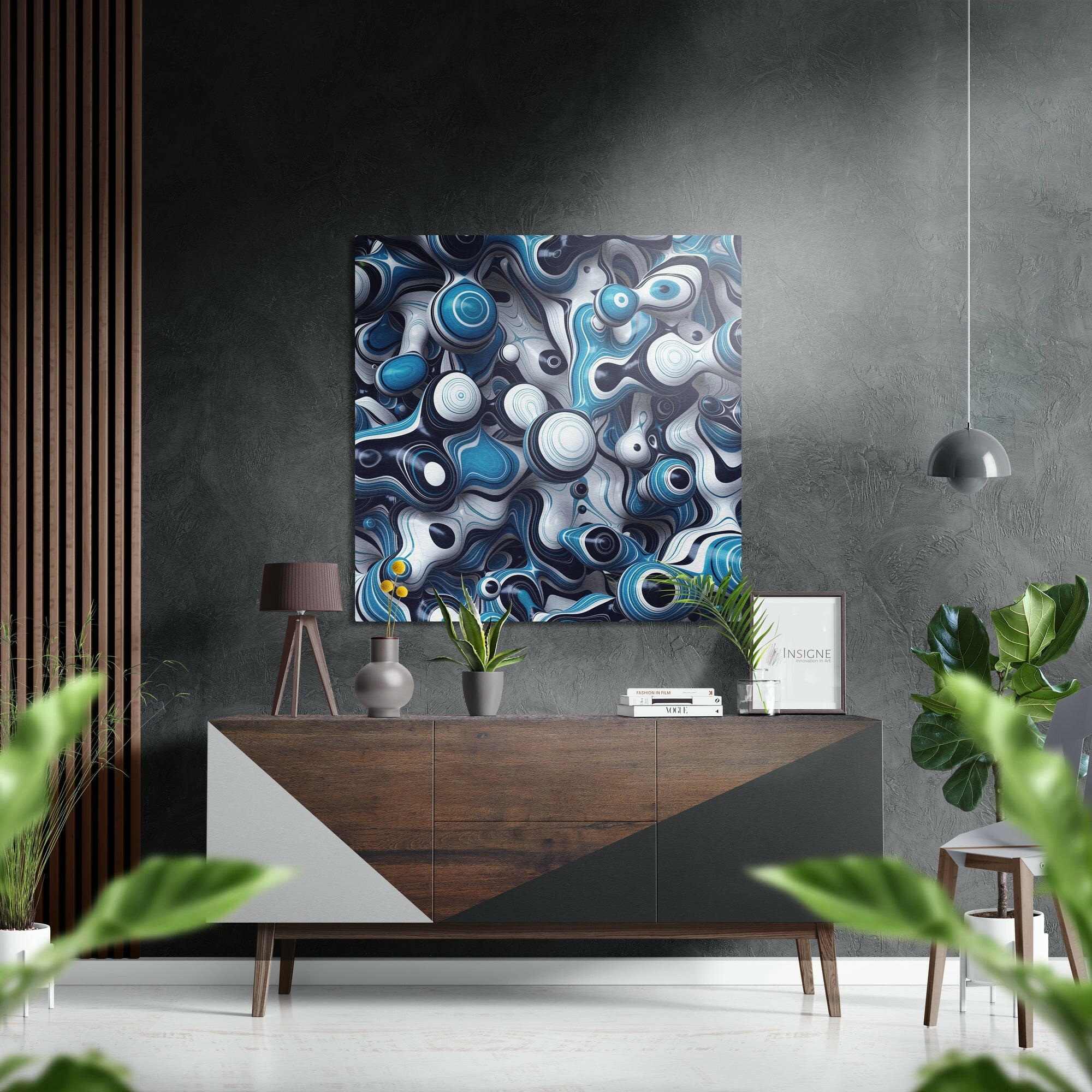 Evil Eyes Brushed Aluminium Dibond Wall Art