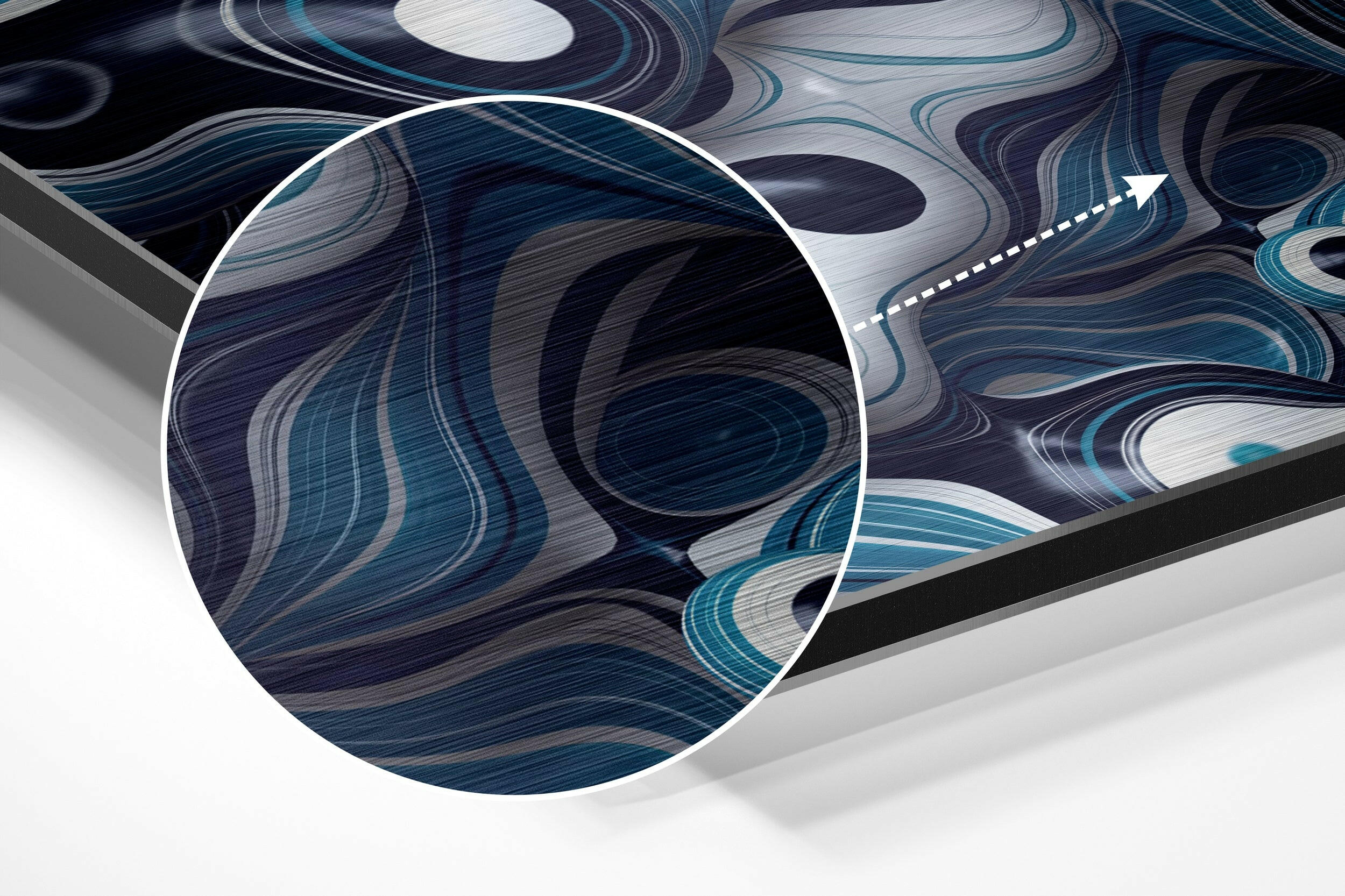 Evil Eyes Brushed Aluminium Dibond Wall Art