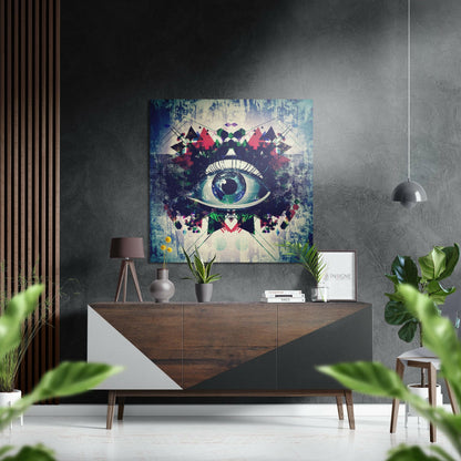 The Eye Brushed Aluminium Dibond Wall Art