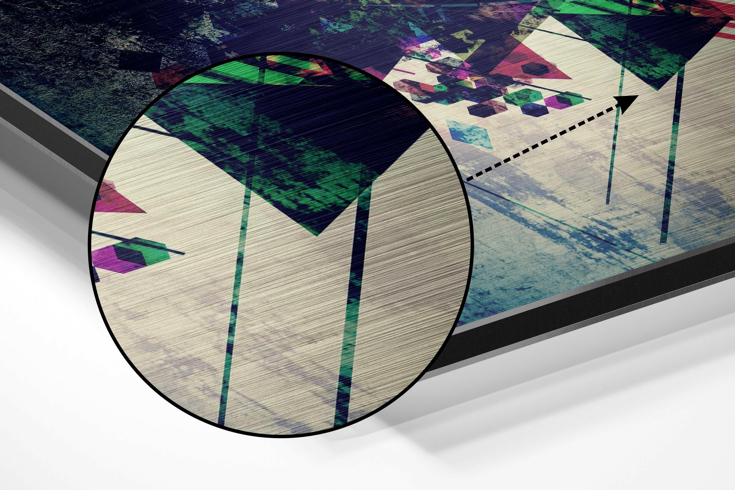 The Eye Brushed Aluminium Dibond Wall Art