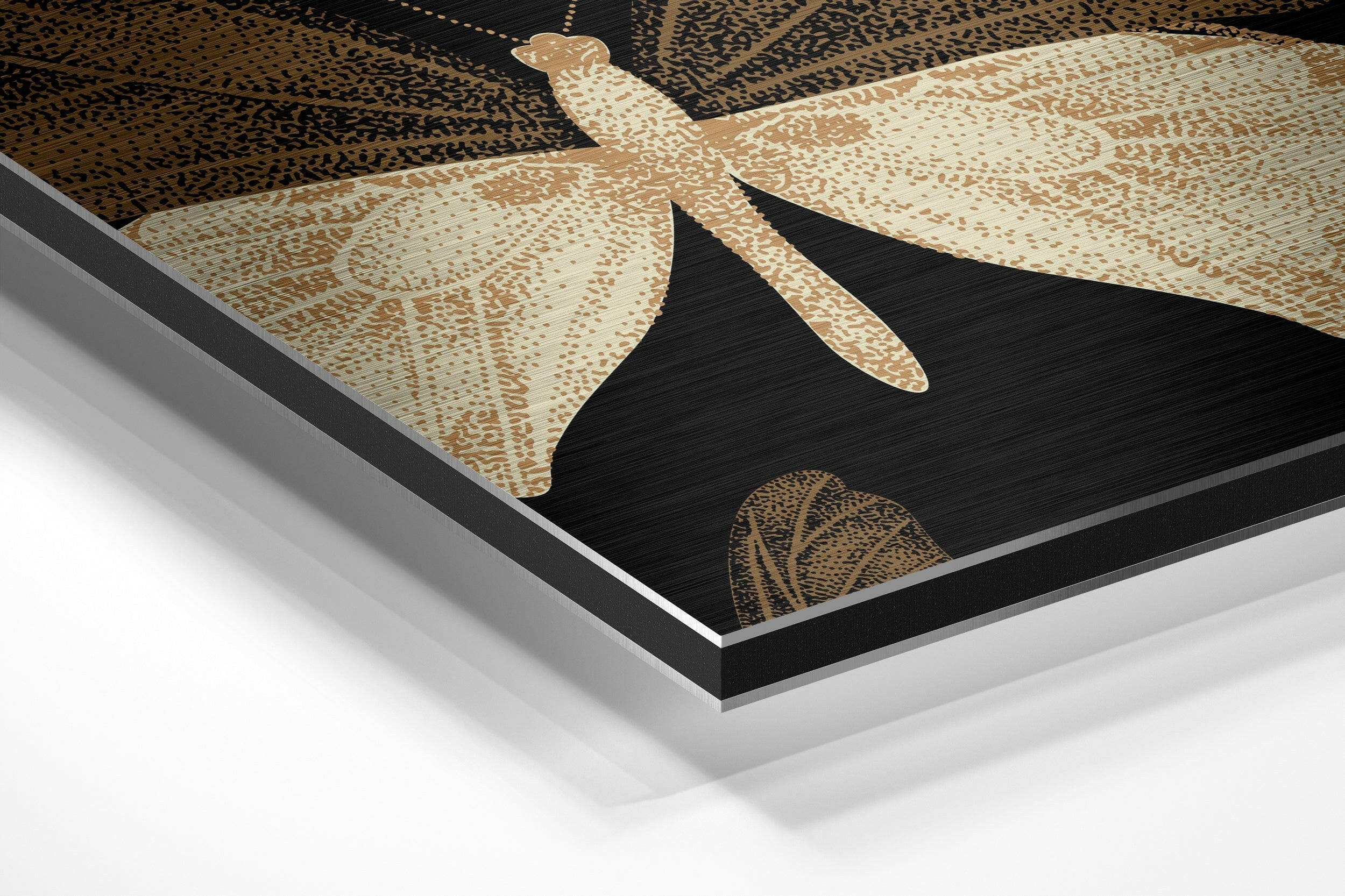 Butterflies Brushed Aluminium Dibond Wall Art