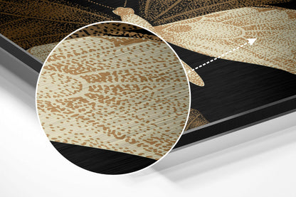 Butterflies Brushed Aluminium Dibond Wall Art