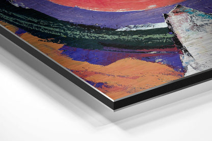 Kandinsky Style Brushed Aluminium Dibond Wall Art