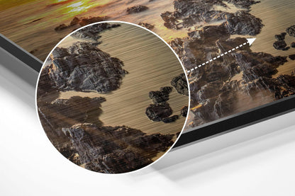 Sunset Brushed Aluminium Dibond Wall Art