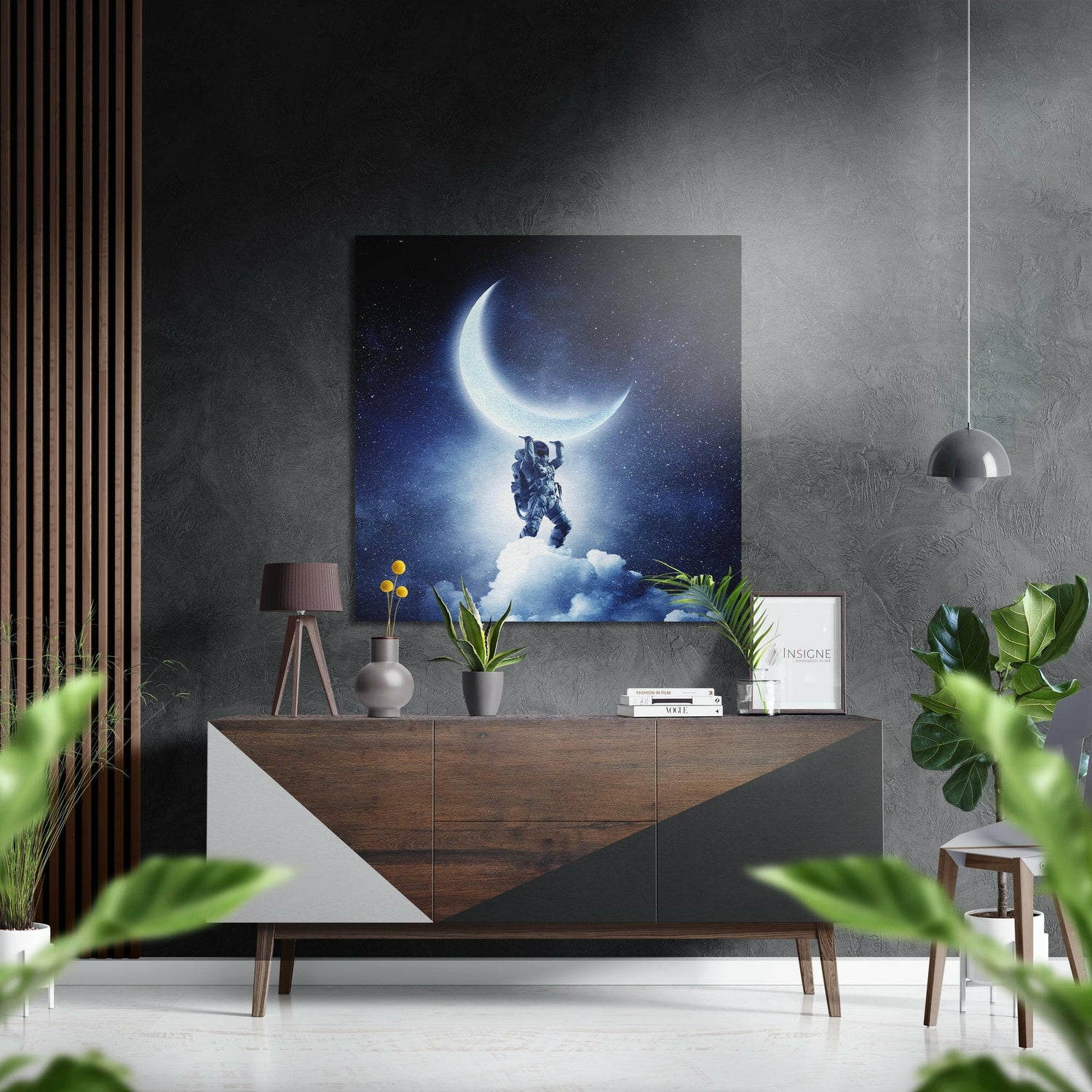 Holding the Moon Brushed Aluminium Dibond Wall Art
