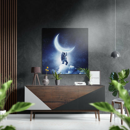 Holding the Moon Brushed Aluminium Dibond Wall Art