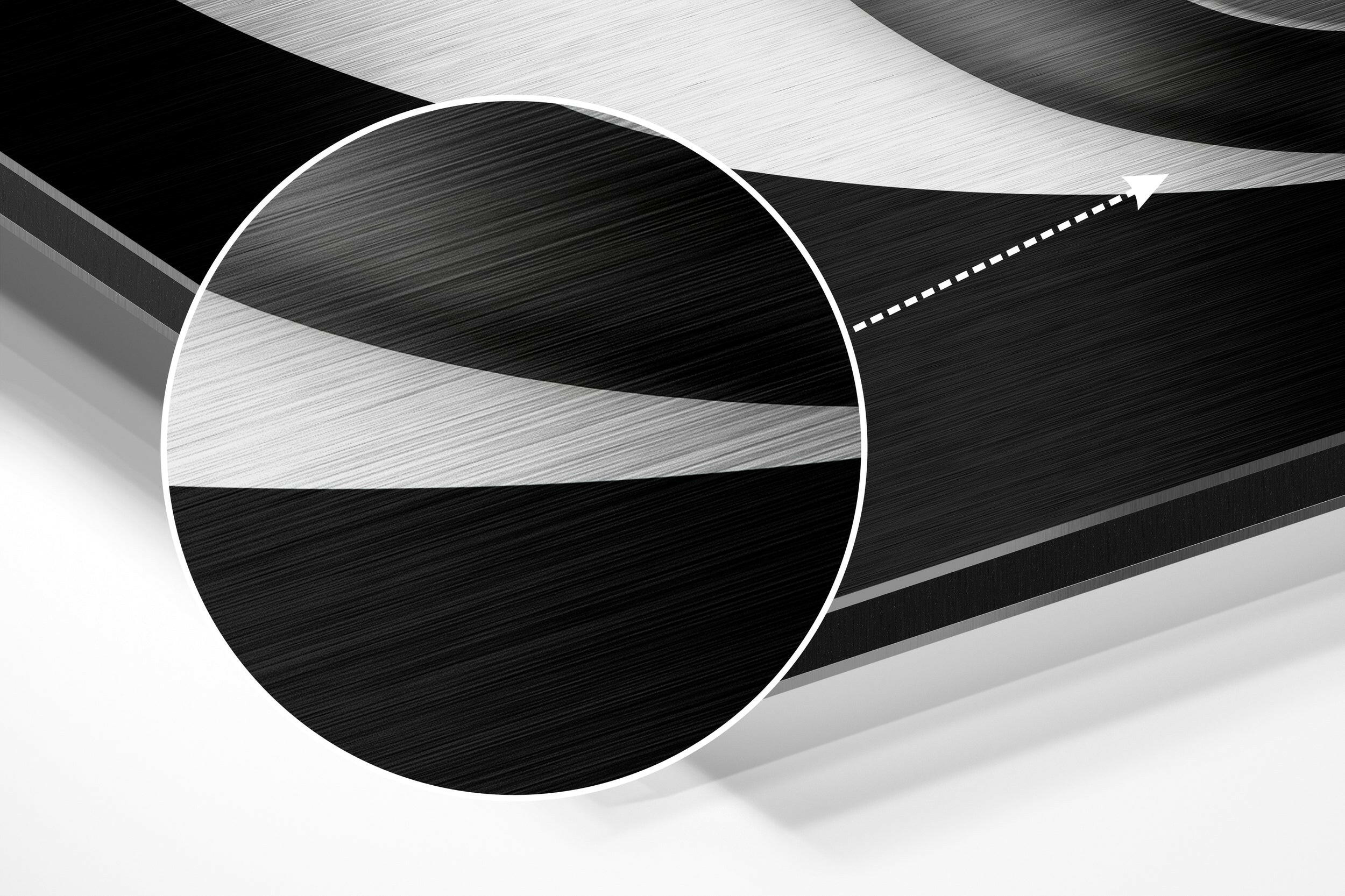 Ying Yang Skulls Brushed Aluminium Dibond Wall Art