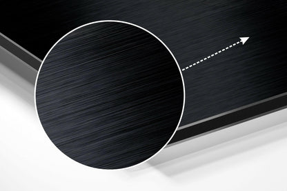 Magenta Lashes Dark Beauty Brushed Aluminum Dibond Wall Art