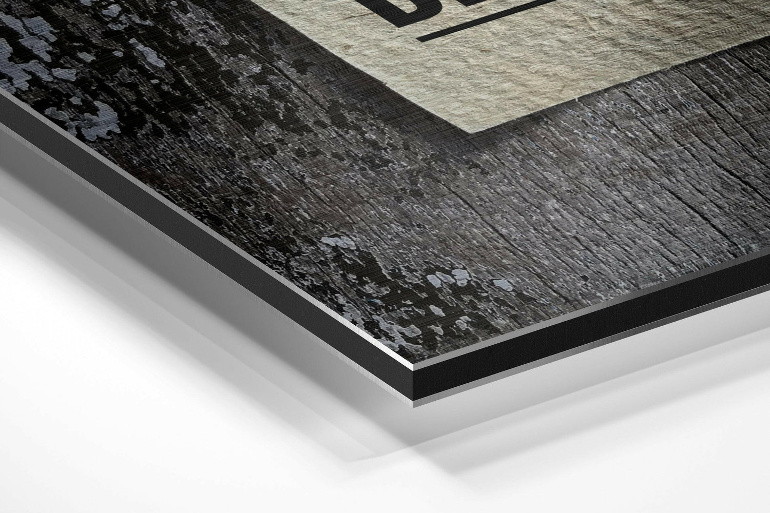 Progress Brushed Aluminium Dibond Wall Art