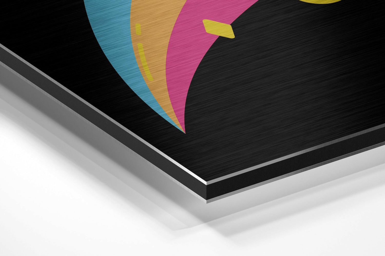 Go for It Brushed Aluminium Dibond Wall Art