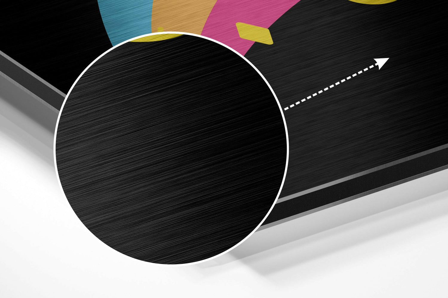 Go for It Brushed Aluminium Dibond Wall Art