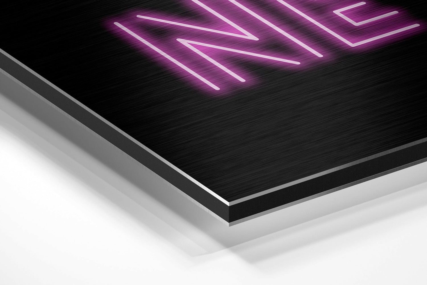 Now or Never Brushed Aluminium Dibond Wall Art