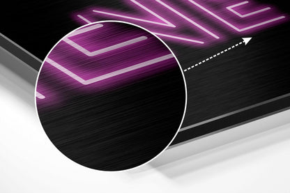 Now or Never Brushed Aluminium Dibond Wall Art