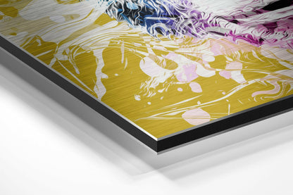 Monkey Brushed Aluminium Dibond Wall Art