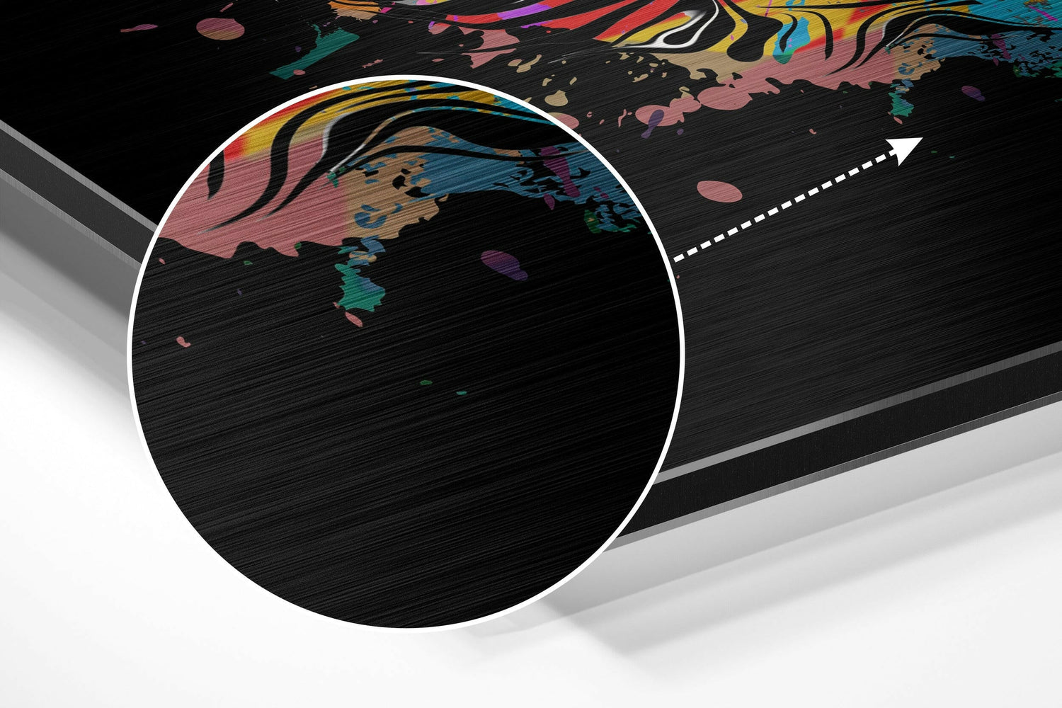 Cat Brushed Aluminium Dibond Wall Art