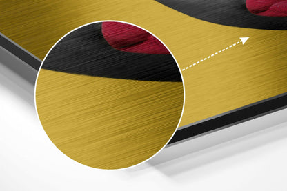 Red Hat Brushed Aluminium Dibond Wall Art