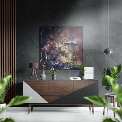 Splash Brushed Aluminium Dibond Wall Art