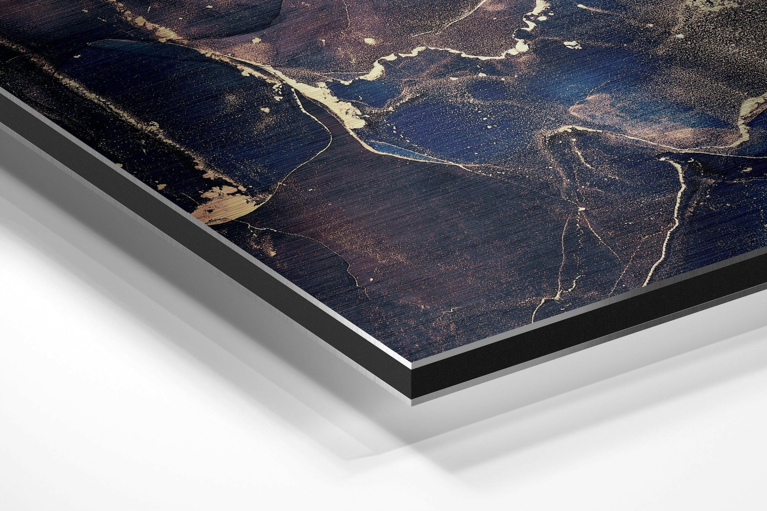 Splash Brushed Aluminium Dibond Wall Art