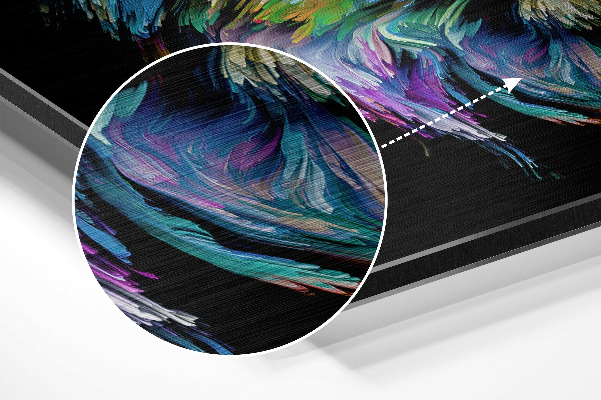 Divided  Brushed Aluminium Dibond Wall Art