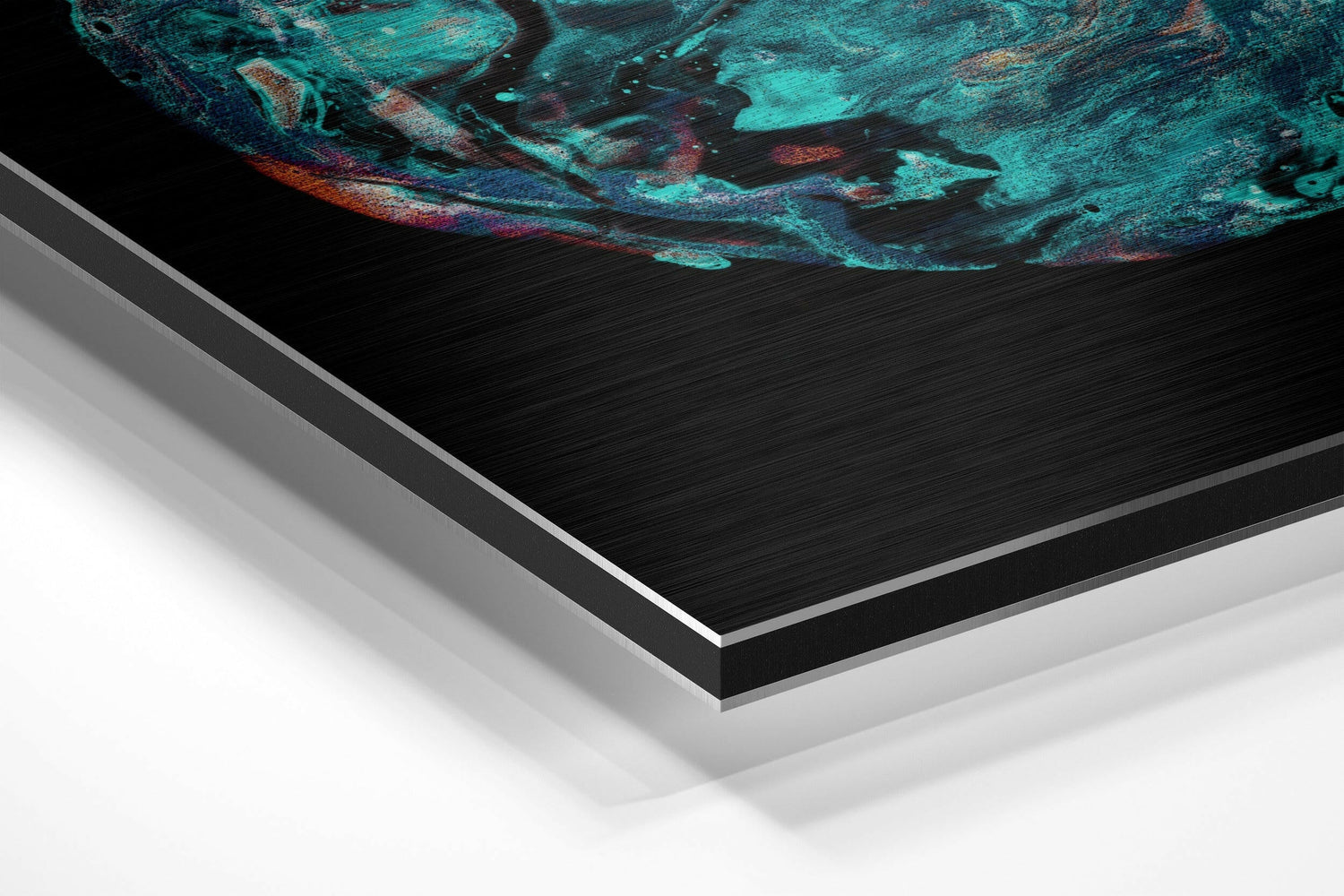 Dance of Green Brushed Aluminium Dibond Wall Art