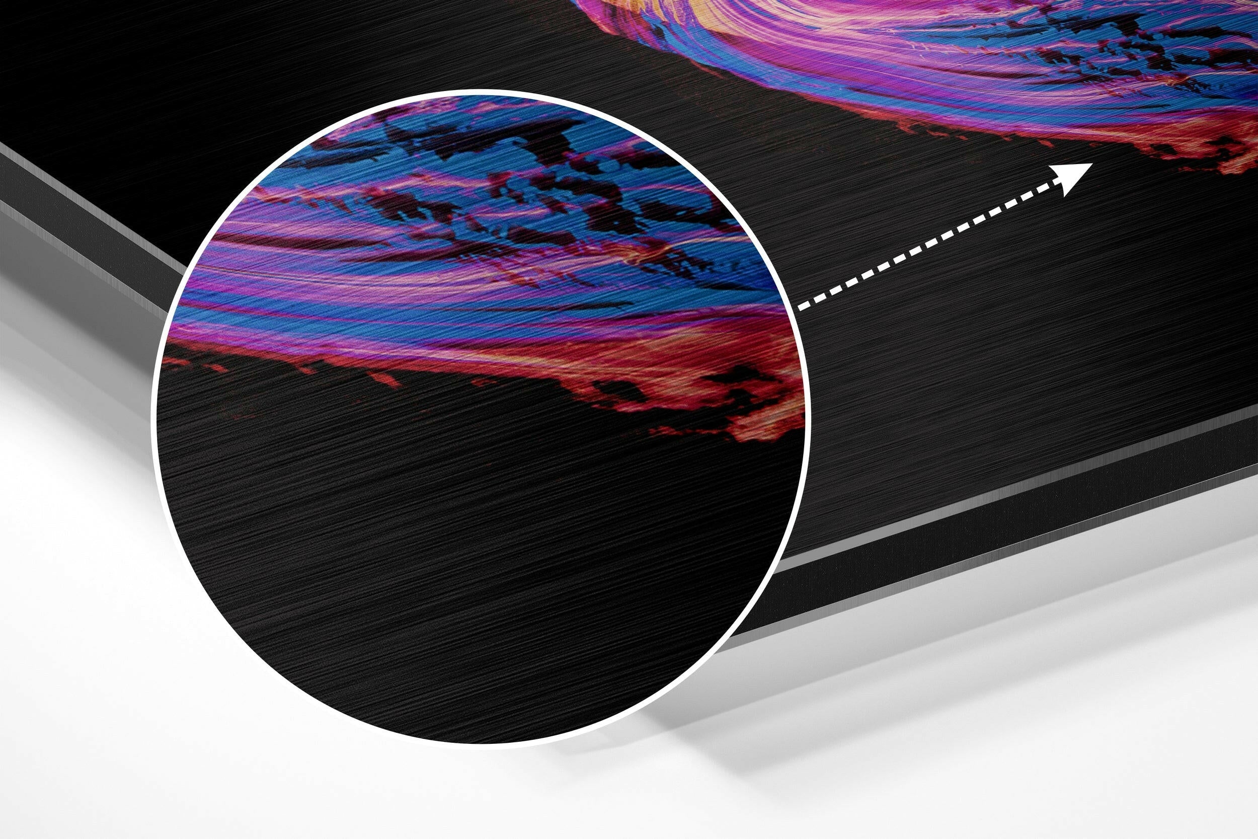 Dance of Pink Brushed Aluminium Dibond Wall Art