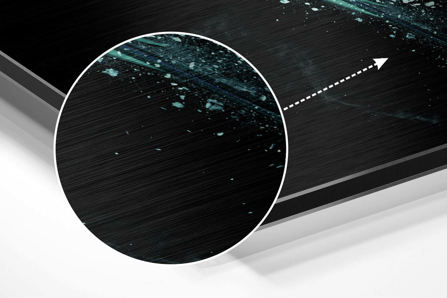 Sparkling Wings Brushed Aluminium Dibond Wall Art