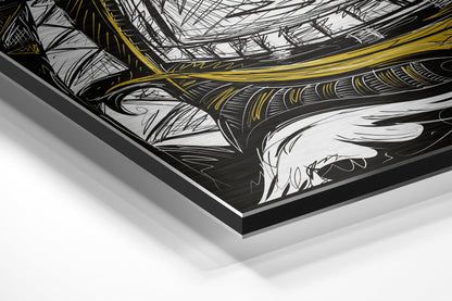 Mystic Anime Eye Brushed Aluminium Dibond Wall Art