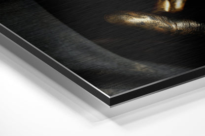 Shh Brushed Aluminium Dibond Wall Art