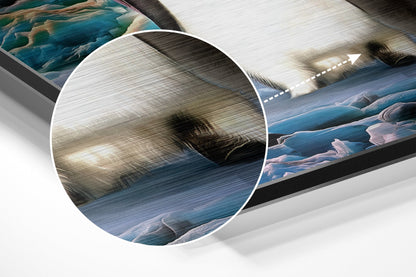Penguin Family Brushed Aluminium Dibond Wall Art