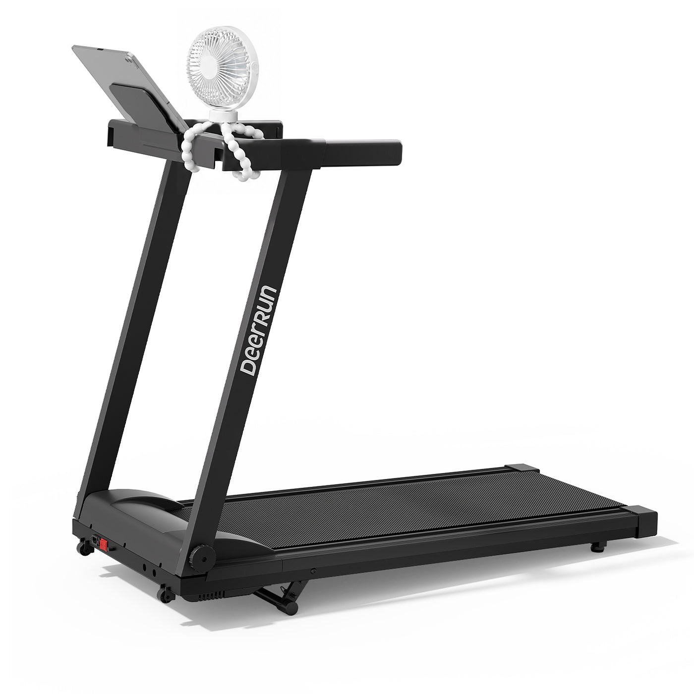DeerRun All-New 2026 A1 Pro Move+ Smart Foldable Treadmill with 6% Incline &amp; NFC | 350 lbs, 10 mph, Black