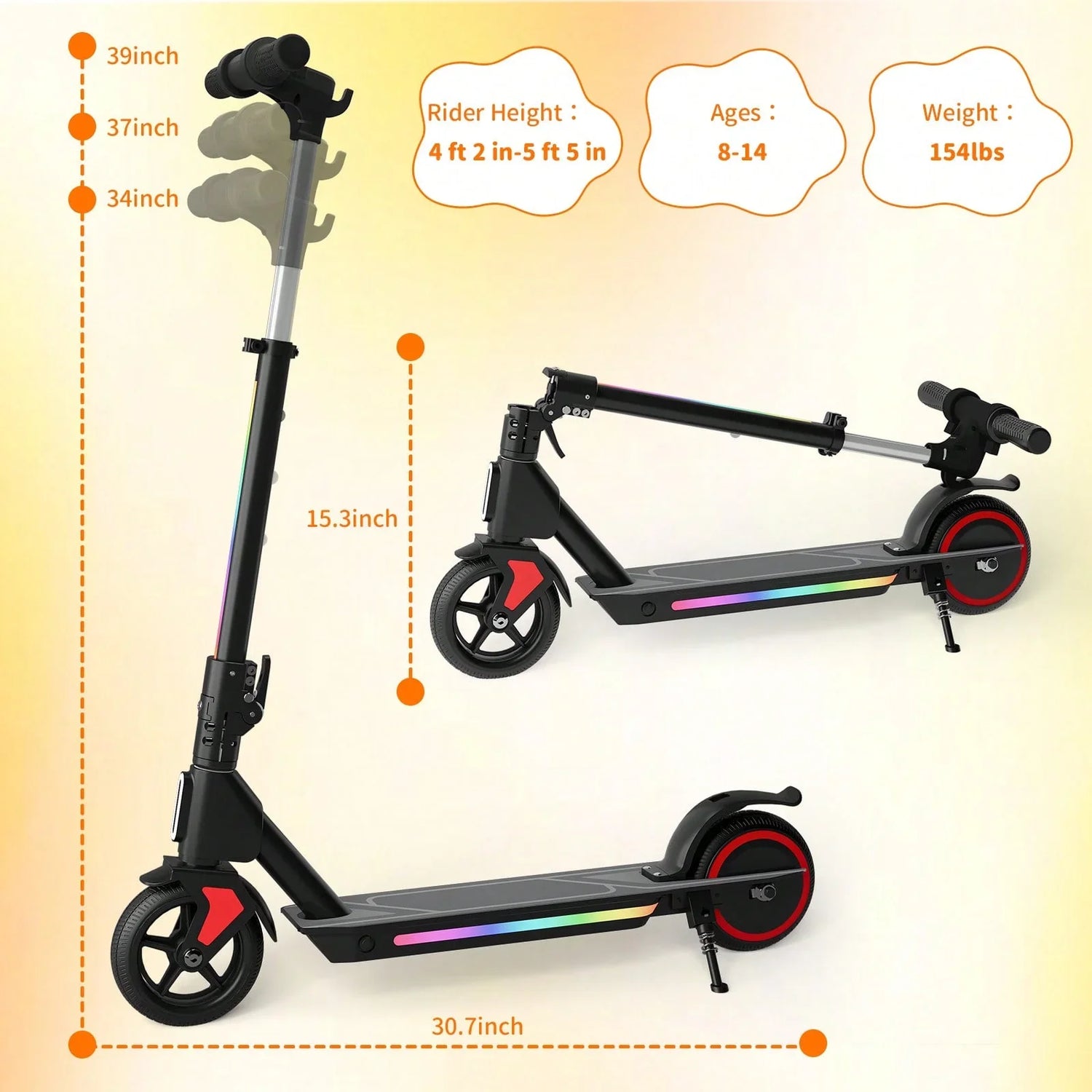 S2Pro Foldable Electric Scooter For Kids And Teens