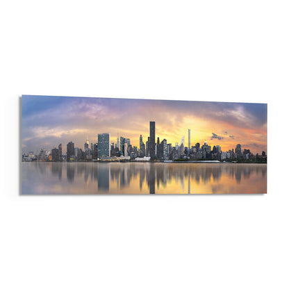 Nyc Glass Wall Art (36"x14")