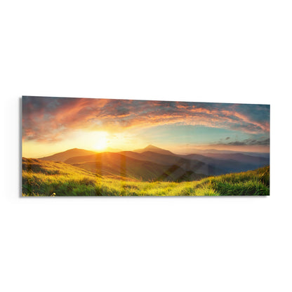 Valley Glass Wall Art (36"x14")