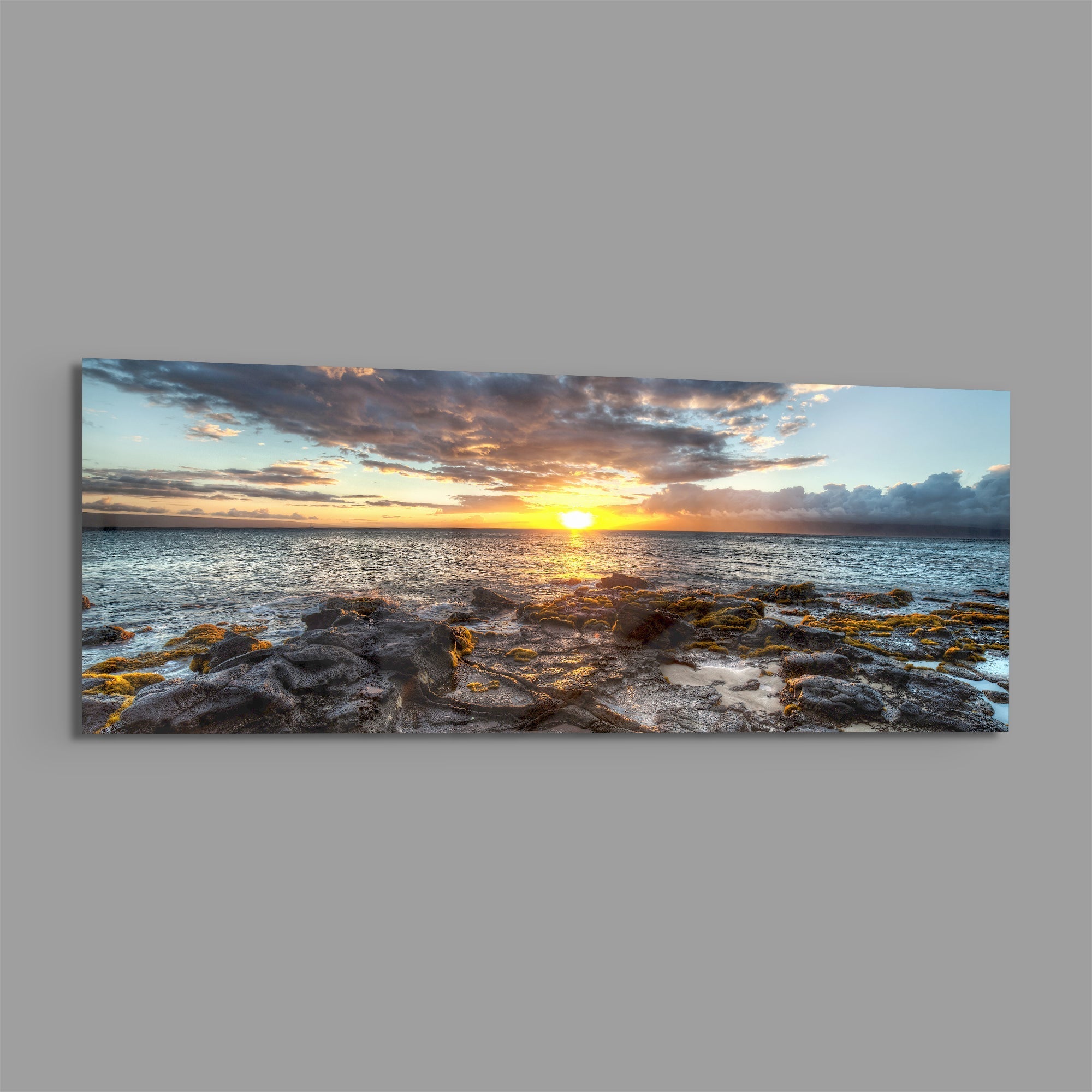 Sunset Glass Wall Art (36"x14")
