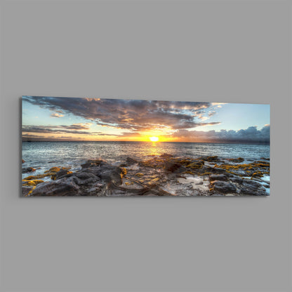 Sunset Glass Wall Art (36"x14")