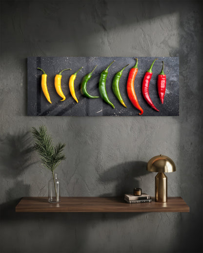 Pepper Glass Wall Art (36"x14")