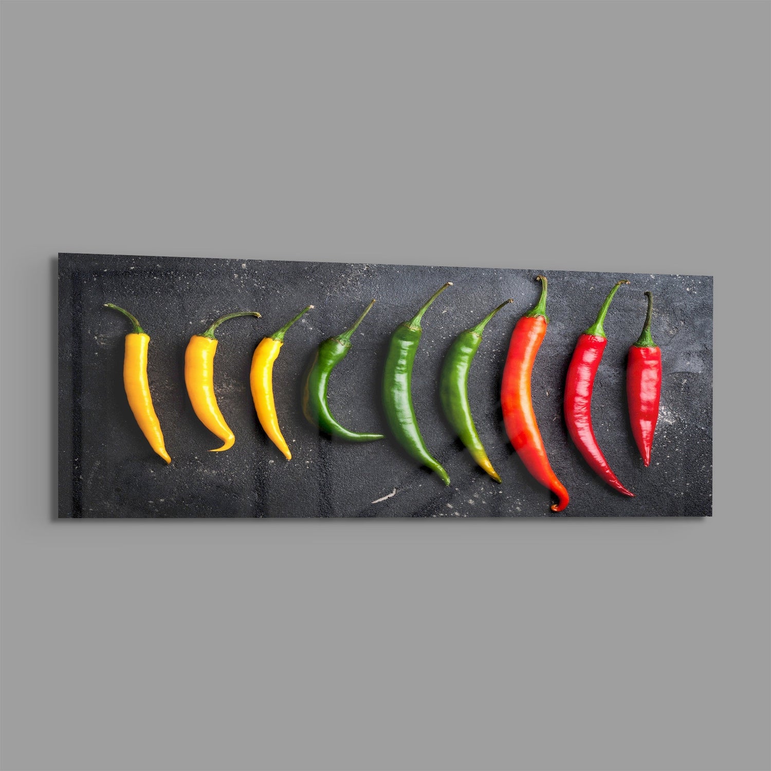 Pepper Glass Wall Art (36"x14")