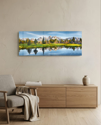 Spring Glass Wall Art (36"x14")