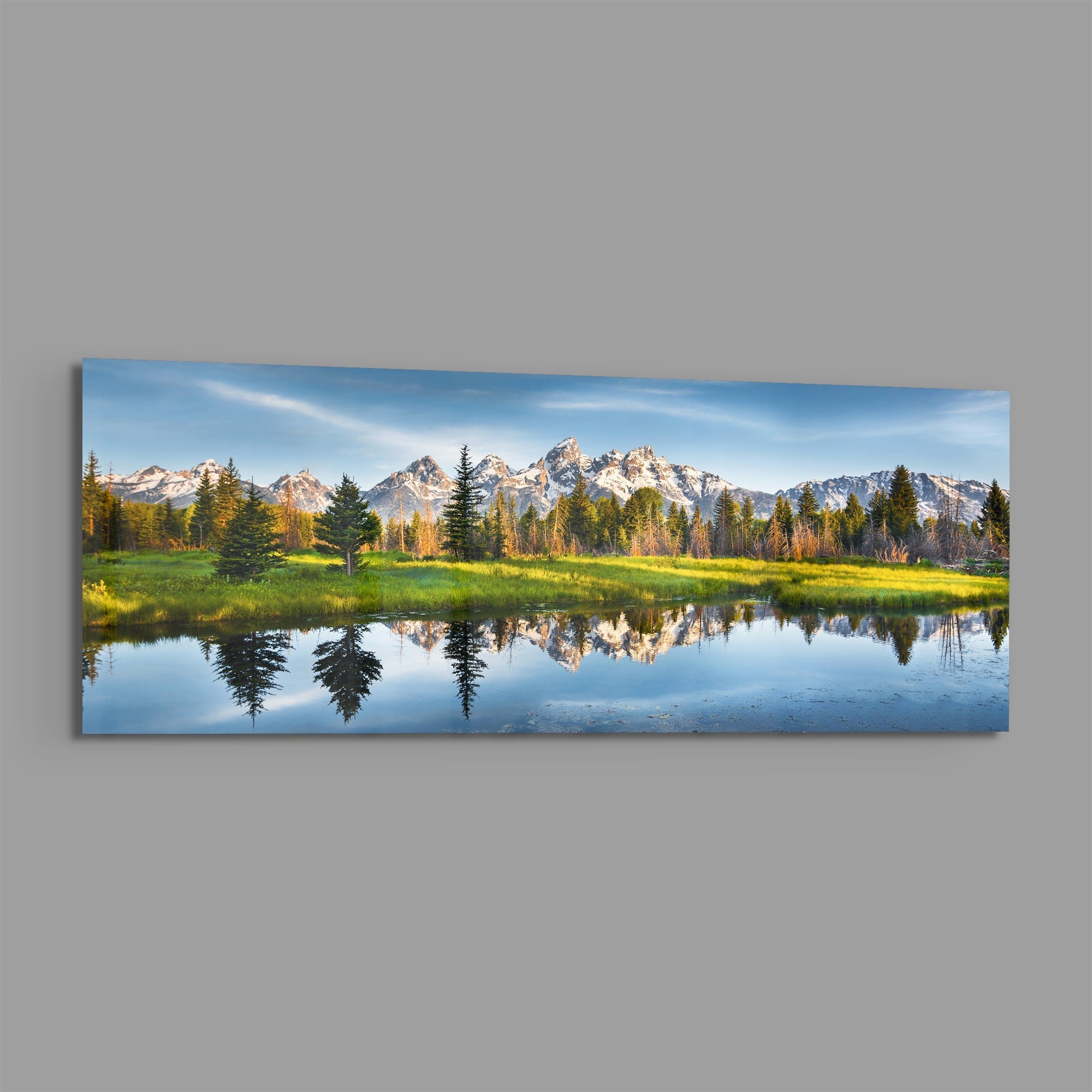 Spring Glass Wall Art (36"x14")