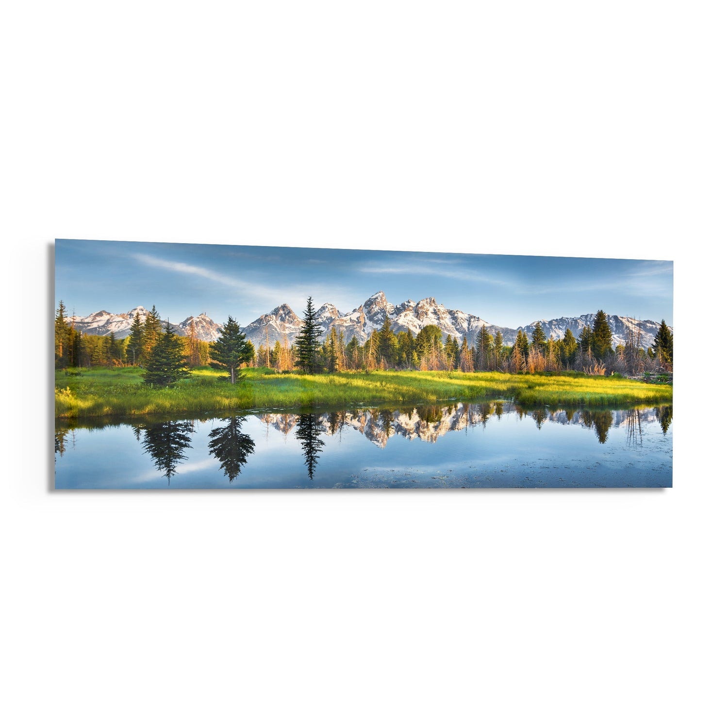 Spring Glass Wall Art (36"x14")