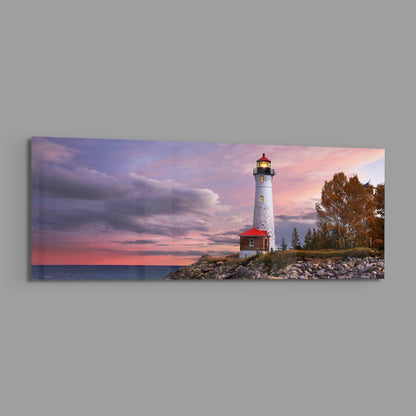 Lighthouse Glass Wall Art (36"x14")
