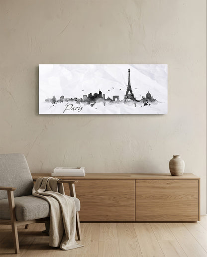 Paris Glass Wall Art (36"x14")
