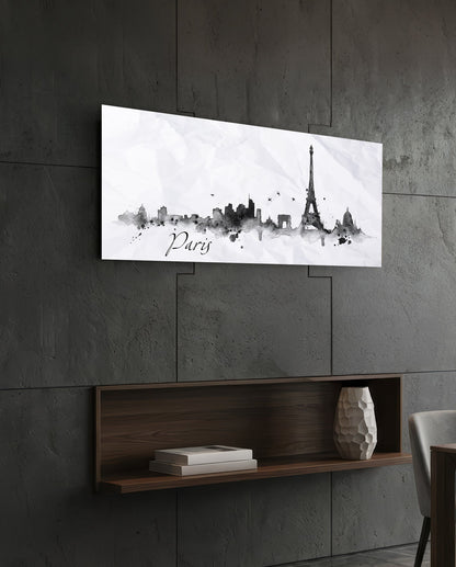 Paris Glass Wall Art (36"x14")